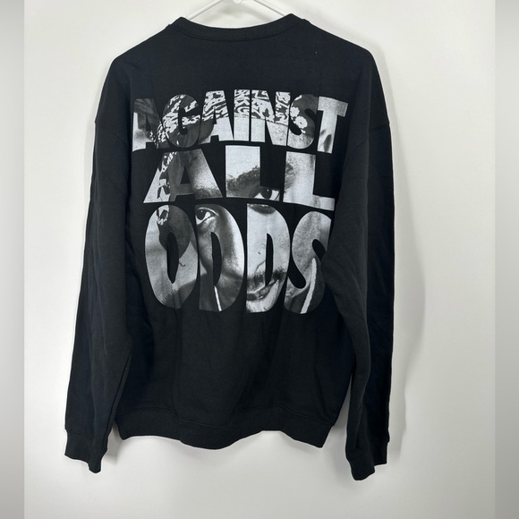 Tupac Women's Fleece Crew Neck Sweatshirt Black Wash Small NEW in package - Picture 1 of 6